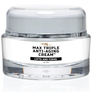 Max Triple Anti-Aging Cream with Vitamin C - Lift &amp; Firm - Anti-Wrinkle Face Cream - Support Even Skin Tone &amp; Hydration - Help Remove Dark Spots - Aid Healthy Collagen Levels - Day &amp; Night Cream