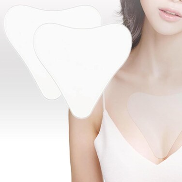 2 PACKS Chest wrinkle pads, 100% Medical Grade Silicone Decollette Pads for Prevent and Eliminate Chest Wrinkles Anti-Aging Pads Women
