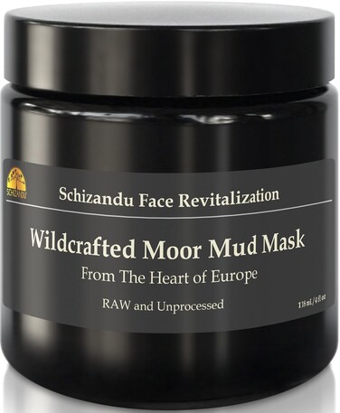 Mud Mask Stimulating 100% Natural Facial Moor Mud Mask   4 oz. Jar   Use Daily for Cleansing, Detoxification, Hydration, and Cellular Regeneration with Fulvic Acid