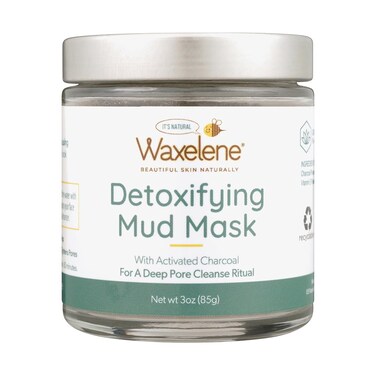 Waxelene Detoxifying Mud Mask Dry Blend - Deep Pore Cleanse Ritual Eczema Acne Oily Sensitive Skin Activated Charcoal Bentonite Dead Sea Clay