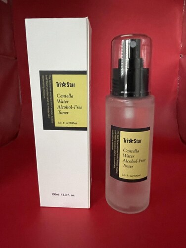 Tristar Alcohol-Free Daily Toner, 3.3 Fl. Oz / 100 ml, Spray-Type Toner with Centella Asiatica Leaf Water for Hydrating and Soothing Redness