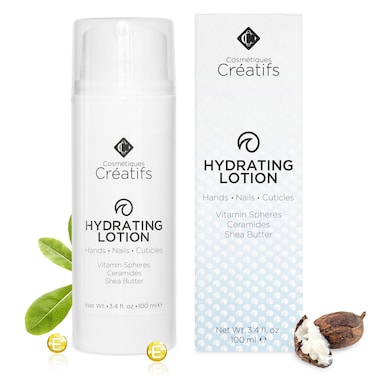 Hydrating Lotion for Dry Hands, Nails, and Cuticles, 3.4 fl. oz., Daily Moisturizing Skincare for Soft, Sensitive Skin with Shea Butter and Ceramides