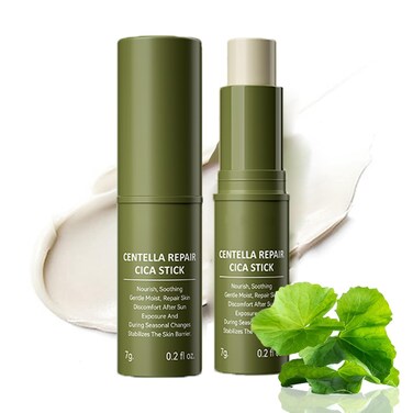 Centella Skin Repairing Calming Cream CICA Calming Mask Stick, Repair Redness &amp; Relieve Dry skin, Face Moisturizer Hydrating Sensitive Dry Skin,Repair Skin Barrier, Stabilize Skin Condition