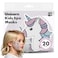 Unicorn Kids Face Masks Skincare Set(20pcs), Organic, Vegan &amp; Kid Safe Skin Care Ages 4+, Cute Animal Sheet Masks for Girls, Spa Day, Sleepover, Slumber Party Favors, Stuffs and Gifts for Little Girls