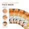 Azure Cosmetics Vitamin C &amp; Collagen Moisturizing Facial Mask- Anti Aging, Deeply Moisturizing &amp; Firming - Improves Elasticity - Skin Care Made in Korea - Pack of 5