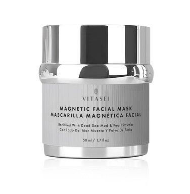 Magnetic Dead Sea Mud Mask for Face &amp; Body, Spa Quality Pore Reducer for Acne, Blackhead &amp; Oily Skin, Facial Mask for Deep Cleansing, Hydration W/Pearl Powder, Natural Oils, Vitamin- 1.7 Fl Oz