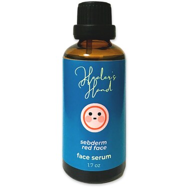 Seborrheic Dermatitis Healer's Hand Red Face Serum - Sebderm redness relief, face moisturizer - vitamin B6, panthenol vitamin B5, biotin vitamin B7, folic acid vitamin B9, liposomal glutathione