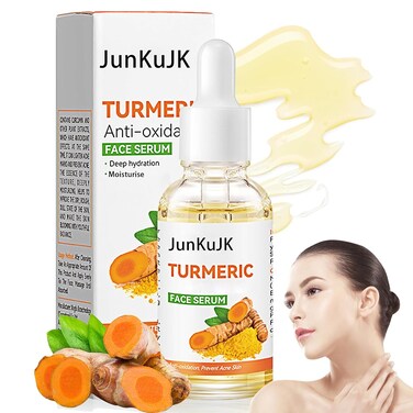 Turmeric Essential Oil for Face,Moisturizing Turmeric Face Serum Skincare,Hydrating Turmeric Facial Serum for Women and Men
