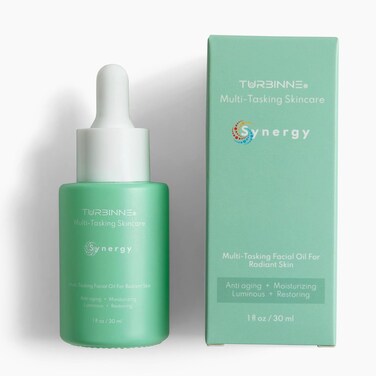 TURBINNE Synergy Multi-Tasking Skin Therapy Facial Oil. 10 Pure Oil Blend with 3% Retinol- For Anti aging + Moisturizing &amp; Luminous + Restore Radiant Skin. 30 mL / 1 fl. Oz (3 Count)