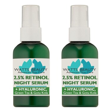 2.5% Retinol Serum with 50% Hyaluronic Acid - Anti Aging, Fine Lines, Wrinkles, Blemishes, Large Pores - No Parabens, No Animal Testing - 4.48oz