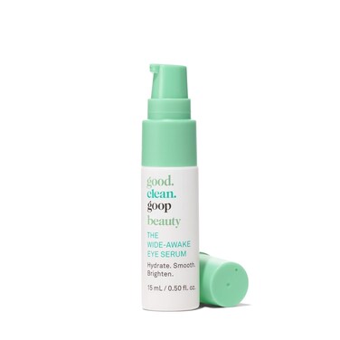 good.clean.goop beauty The Wide-Awake Eye Serum   Gel Serum to Reduce Fine Lines   Peptides, Astaxanthin &amp; Reishi Mushroom Extract   Caffeine Eye Serum for Puffy Eyes &amp; Dark Circles   Vegan   0.5 oz