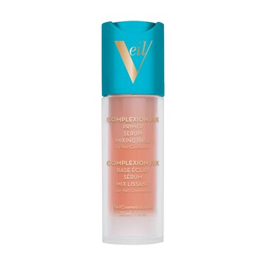 Veil Cosmetics Complexion Fix 3-in-1 Primer - Serum, Mixing Base, Primer - Pore Minimizing - Hydrate, Brighten &amp; Soothe - Smooths Wrinkles &amp; Fine Lines - Extend Makeup Wear - Vegan - Beautiful Skin