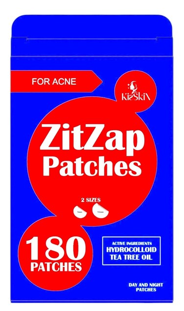 ZitZap Pimple/Acne Patches For Face And Skin, Hydrocolloid Patches With Salicylic Acid And Tea Tree Oil For Covering Zits And Blemishes.