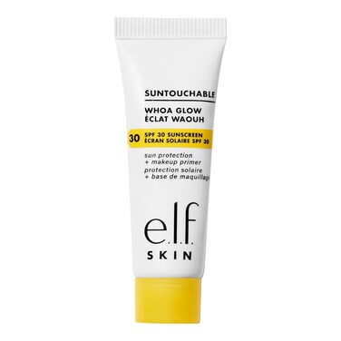 SKIN Suntouchable Whoa Glow SPF 30 Mini, Sunscreen &amp; Makeup Primer For A Glowy Finish, Made With Hyaluronic Acid, Vegan &amp; Cruelty-Free, Sunbeam