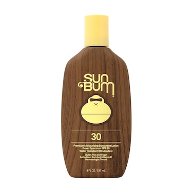 Sun Bum Original SPF 30 Sunscreen Body Lotion   Broad Spectrum Moisturizing Sunblock with Vitamin E   Hawaii 104 Act Compliant (Octinoxate &amp; Oxybenzone Free)   8 oz