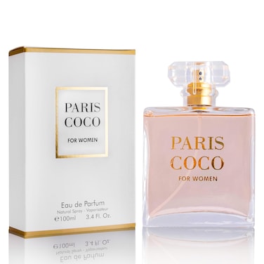 Paris Coco for Women Eau De Parfum 3.4 Oz Pure Femininity in a Bottle Delicate Floral Scents of Jasmine and May Rose A Fragrance That Will Get You Noticed Cruelty Free Perfume Precious Gift for Women