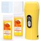 Upgraded Digital Waxing Kit with Temperature-Controlled Warmer for Hair Removal - Portable, Thermostable, Soft and Sensitive Wax Roller for Women and Men (Yellow)