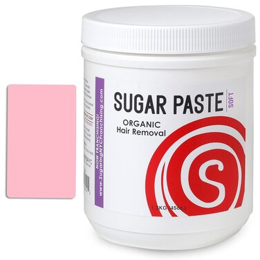 Soft Sugaring Paste by Sugaring NYC for Facial, Arms, Lower Legs - Kit with Applicator