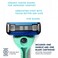 Preserve POPi Shave 5 Razor System Made with Recycled Ocean Plastic and 5-blade cartridge, Coral Pink, 1 Count