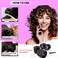Self-Holding Velcro Heatless Hair Rollers with Clips - Gripping Sticky No Heat Rollers for Volume and Curls (66mm x 8, Black)