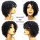 Short Curly Wigs for Black Women Machine Made Glueless Wig 100% Brazilian Human Hair Wigs for Older Women Natural Color Daily Wig
