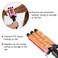 Semme Wavy Hair Curler, Ceramic Heated 3 Barrel Iron, Temperature Adjustable Portable 4 Size Iron Wand Curler DIY Curly Hair Styling Tools (32mm)