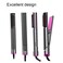 Professional 3 in 1 Hair Straightener Flat Iron, Hair Curler with Built-in Comb, Hair Straightener Brush with Adjustable Temperature, Instant Heat-Up, Dual Voltage, Ideal Gift