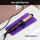ZAXOP 2 Pack Heat Resistant Silicone Mat Pouch for Flat Iron, Curling Iron,Hair Straightener,Hair Curling Wands,Hot Hair Tools (Purple &amp; Black)