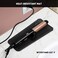 ZAXOP 2 Pack Heat Resistant Silicone Mat Pouch for Flat Iron, Curling Iron,Hair Straightener,Hair Curling Wands,Hot Hair Tools (Black&amp;Black)