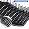 Vent Blow Dryer Hair Brush, Women Thick Long Curly Paddle Detangling Massage Brush, Fast Drying Straight Volume Comb, Curved Anti Static Styling Tool for Wet/Dry Hair