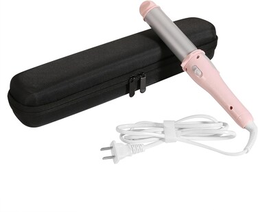 Travel Case for Hair Straightener Bag Hot Tools Curling Iron Travel Straightener Case Electric Hot Comb Flat Iron Hair Straight Styler (Only Case, Black)