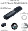 Hot Hair Straightener Brush,Portable Mini Hair Straightener USB Rechargeable 6400MAH,2 in 1 Hair Straightener Comb with Anti-Scald Feature for Women &amp; Men (Black)