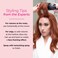 Milano Collection Hot Air Hair Brush Dryer, Quick &amp; Easy Styling, Hair Volumizer for Human Hair Wigs &amp; Natural Hair, Lightweight Round-Shaped Barrel Blow Dry Brush, Black