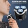 Electric Shaver for Men, MAX-T Quick Rechargeable Electric Razor Wet Dry Rotary Shaver with Pop Up Trimmer and LED Display, IPX7 100% Waterproof （8101 with Adapter Charger）