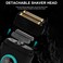 VGR 377 Foil Shaver for Men, Electric Razor for Shaving Face with Double Foil, 21-Speed 9000 RPM Motor Bald Shavers LED Display Titanium Foils, Barber Supplies (Red), Men's Gifts