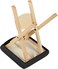 Mt Massage Tables Lightweight Wooden Handy Folding Massage Stool Wood Foldable Tattoo Stool, Black