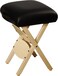 Mt Massage Tables Lightweight Wooden Handy Folding Massage Stool Wood Foldable Tattoo Stool, Black