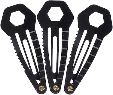 3 Pack, Multi Tool Tactical Hair Clip - Universal Survival Kit for Women