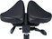 Master Massage Berkeley Saddle Stool with Black Aluminum Base
