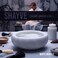 ShayVe Shaving Bowl for Shaving Soap &amp; Cream &mdash; Marble Shave Bowl For Shaving Soap &amp; Cream &mdash; Exquisite Heat Insulated Wet Shaving Kit Addition (Light Grey Marble)