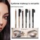 eyebrow pencil, 6-color eyebrow pencil eyeliner set, soft texture eyebrow pencil, easy to color, long-lasting, used to fill in sparse areas and crevices for a natural-looking brow look