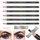 Waterproof Eyebrows Pencil Tattoo Makeup And Microblading Supplies Kit-Permanent Eye Brow Liners In 5 Colors Waterproof Eyebrow Pencils Peel - Brow Pencil Set For Marking (6 Black)