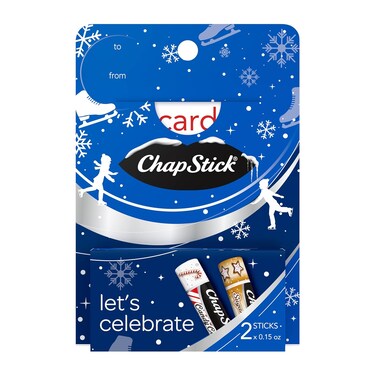 ChapStick Let&rsquo;s Celebrate Holiday Lip Balm Gift Card Holder - 0.15 Oz (Pack of 2)