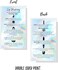 Lip Blush Aftercare Instructions Card   50 Pack   2x3.5" inches Business Card Size   Lip Glow Lip Blush PMU Lip Tint Lip Tattoo   Holographic Design
