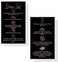 Boutique Marketing LLC Brow Tint Aftercare Card   50 Pack   2x3.5&rdquo; inch Business Cards   Matte Black with Rosey Pink Design
