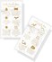 Ombre Powder Brow Aftercare Instructions Cards   50 Pack   Double Sided Size 2x3.5" inches Business Card   Marble Look and Gold Design