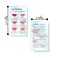 Lip Blush Stages of Healing &amp; Aftercare Instructions Card   50 Pack   2x3.5" inches Business Card Size   Lip Blush Lip Glow Lip Tint PMU Lip Liner Full Lip Tint Tattoo   Holographic Look Design