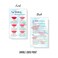Lip Blush Stages of Healing &amp; Aftercare Instructions Card   50 Pack   2x3.5" inches Business Card Size   Lip Blush Lip Glow Lip Tint PMU Lip Liner Full Lip Tint Tattoo   Holographic Look Design