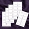 Brow Lamination Aftercare Card   50 Pack   2x3.5&rdquo; inches Business Card Size   Starter Lift Kit At Home DIY Brow Lift and Tint   Snatched Brows White with Purple Design