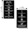 Boutique Marketing LLC   50 Pack   Physical Printed 2 x 3.5 incheBoutique Marketing LLC BusinesBoutique Marketing LLC Card Size   Black with Icon Design, black, white